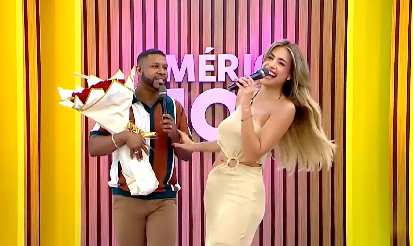 Milett Figueroa es sorprendida por Marcelo Tinelli