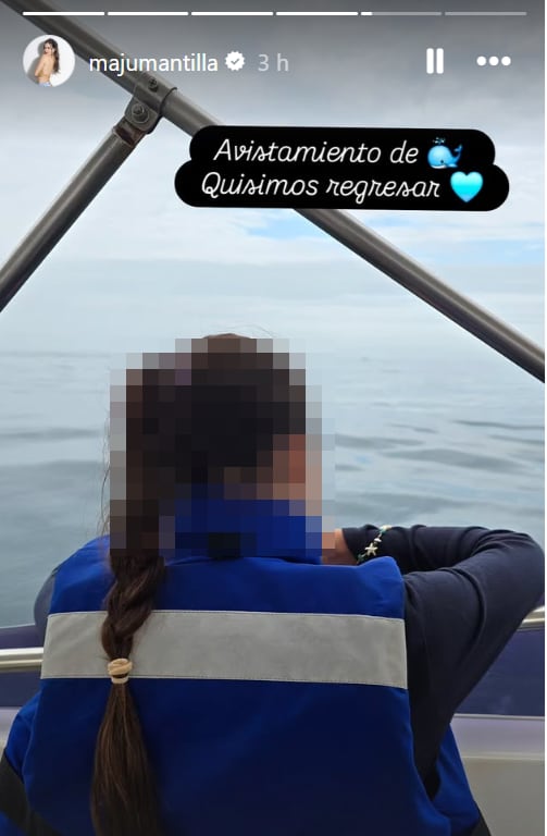 Maju Mantilla disfruta de una experiencia de avistamiento de ballenas, mientras Gustavo Salcedo y la veterinaria fueron vistos el fin de semana.
