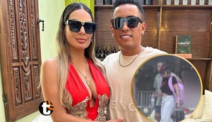Cueva y Pamela López pasean juntos, abrazados y en familia tras reconciliarse