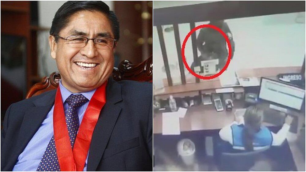 Momento en el que César Hinostroza dejó el país, por Tumbes.