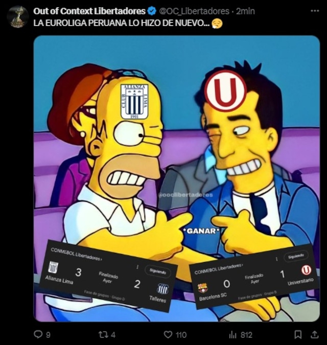 No pararás de reír con los mejores memes del triunfo de la U en la Copa Libertadores. (Twitter)