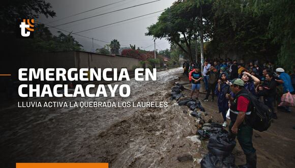 Chaclacayo: lluvia activa quebrada Los Laureles e impide el paso en la Carretera Central