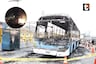El preciso instante en el que delincuentes incendian bus con chofer dentro en El Agustino: Fuertes imágenes
