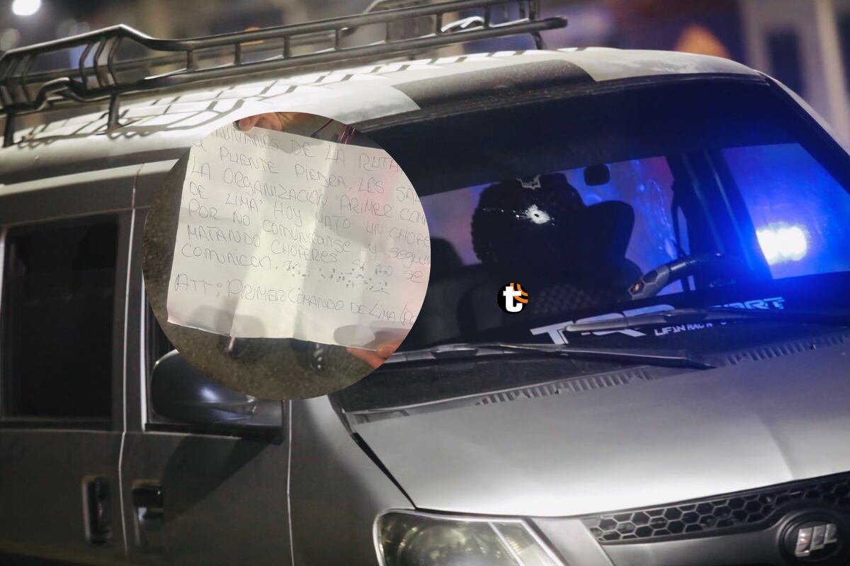 ¡Ataque en Comas! Balean a chofer de miniván y sicarios dejan amenaza de muerte contra colectiveros