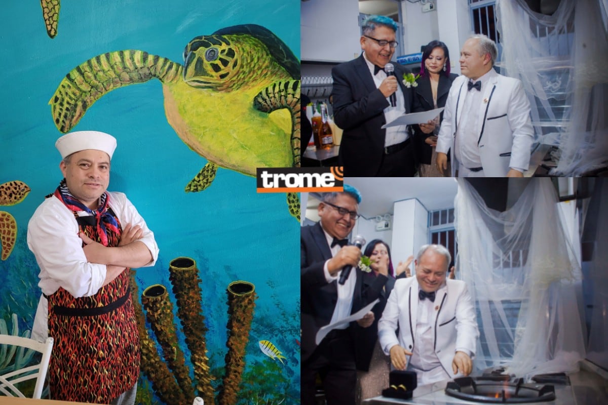 Chef emprendedor ‘se casó’ con su cocina. En acto simbólico selló su ‘compromiso’ con ella, dice que es feliz con su profesión y sale adelante con su emprendimiento. (Entrevista: Isabel Medina / Trome).