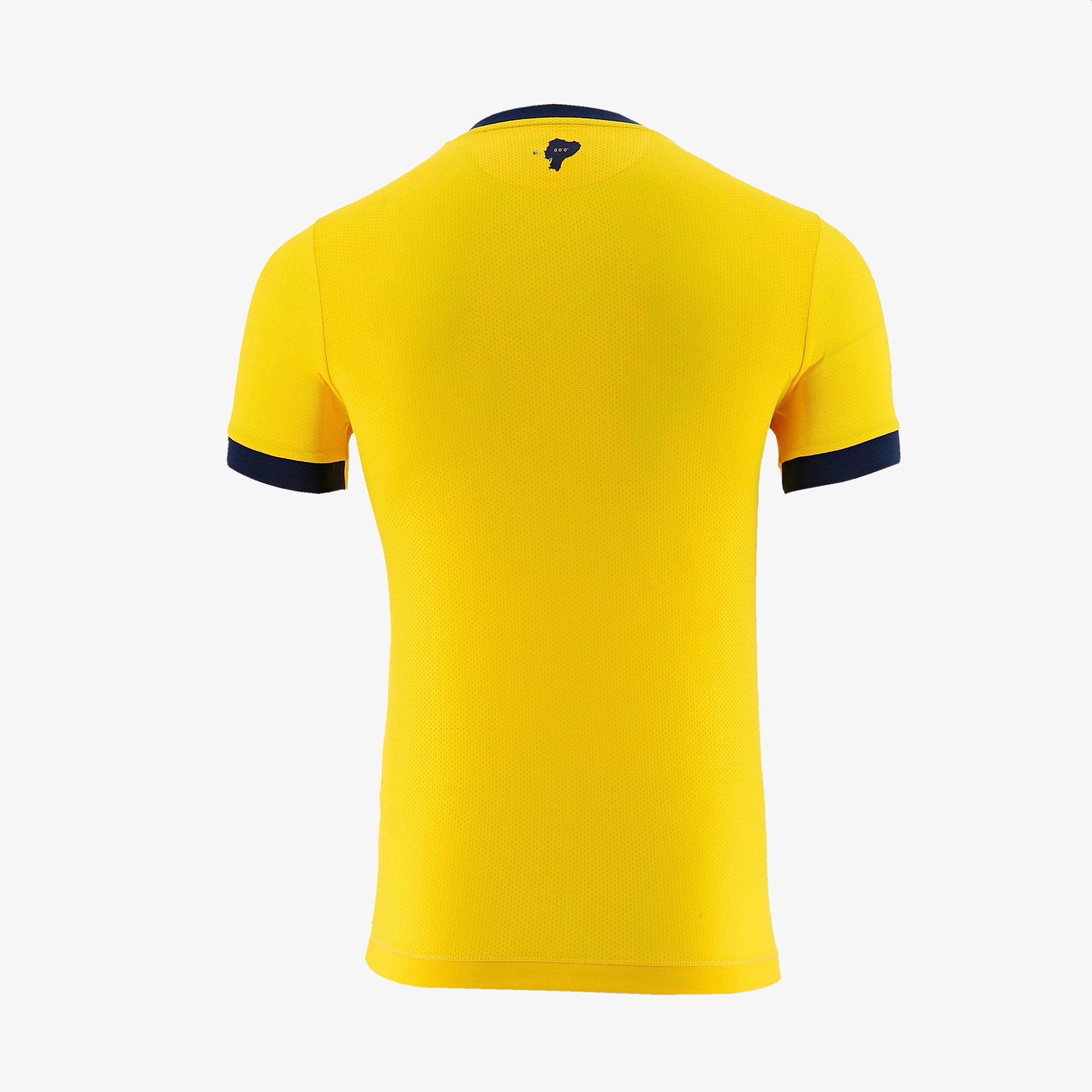 La camiseta principal de Ecuador para el Mundial Qatar 2022. (Foto: Marathon Sports)