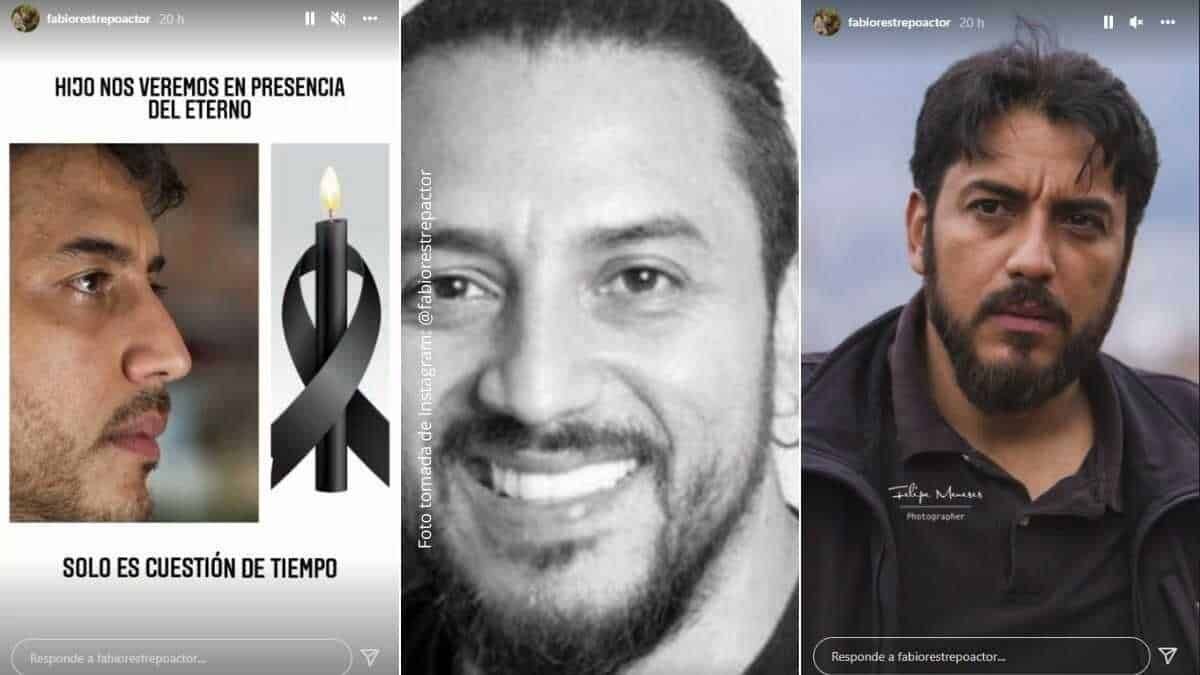 La publicación que le dedicó al actor a su hijo fallecido (Foto: Fabio Restrepo / Instagram)
