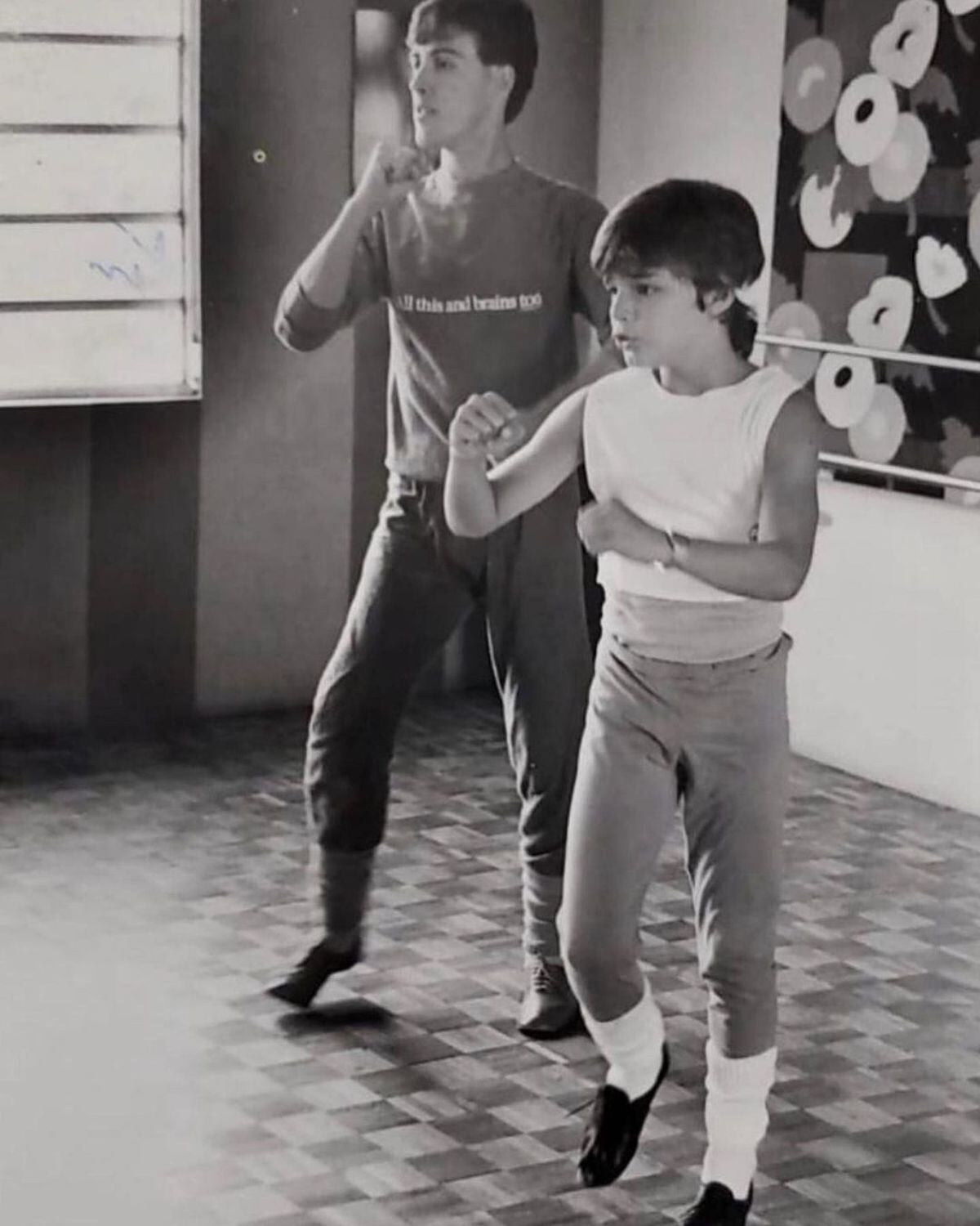 Cuando tenía 12 años, aprendiendo clases de baile (Foto: Ricky Martin / Instagram)