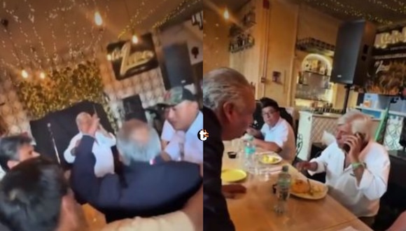 TROME | Exministro de Dina Boluarte César Sandoval confrontó a Fernando Olivera en Trujillo. Video: ATV