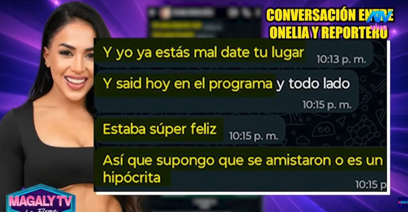 Onelia Molina revela que aconsejó a Alejandra Baigorria.