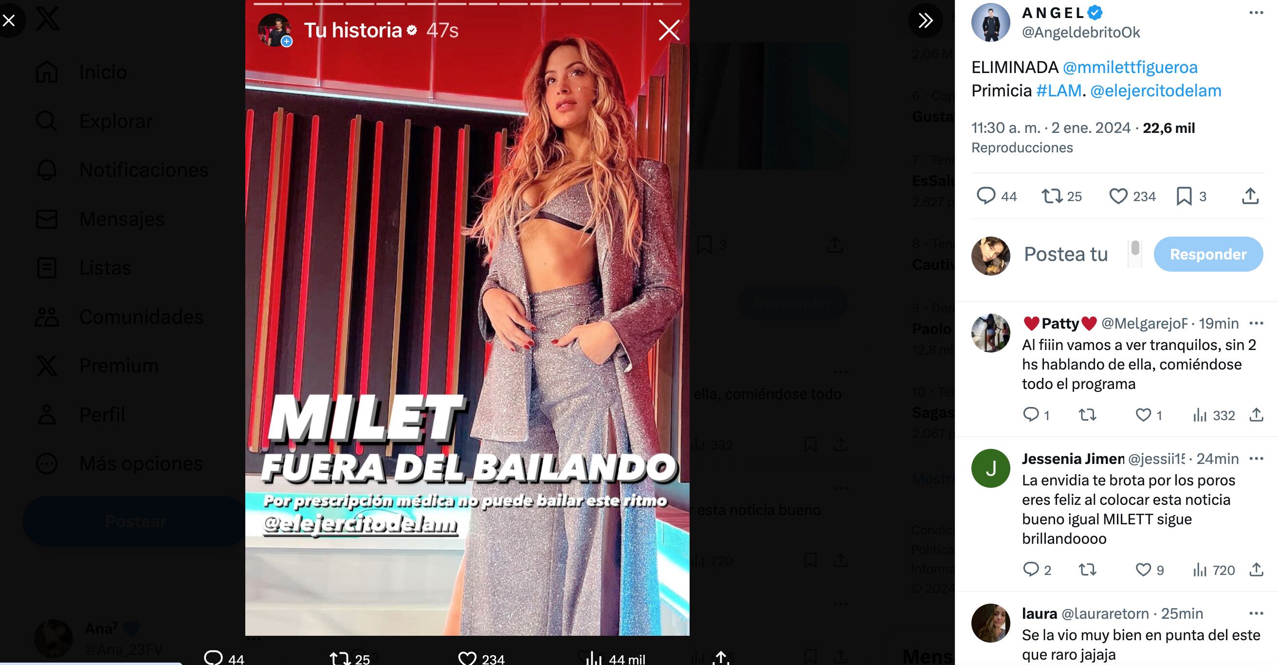 Milett Figueroa: Por qué fue eliminada de Bailando