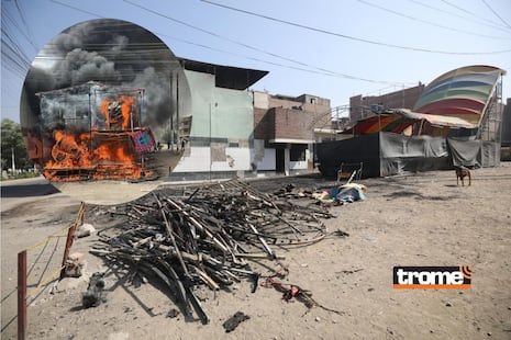 ¡Terrible! ‘Robacable’ incendia juegos infantiles de San Juan de Lurigancho