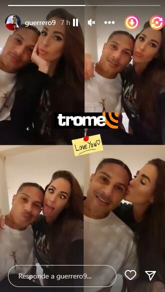 Paolo Guerrero y la romántica publicación con Ana Paula Consorte.