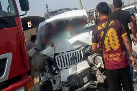 ¡Tragedia en Lambayeque! Niño de 5 años y chofer mueren en choque entre miniván y tráiler cargado de arro...