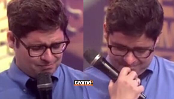 Gian Piero Díaz llora al recibir reconocimiento en Premios EEG 2021