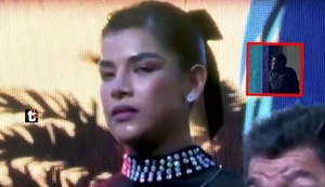 Esposa de Dilbert Aguilar ABANDONA concierto y se muestra incómoda tras entrevista con Claudia: “Nada contenta y ni cruzó miradas”