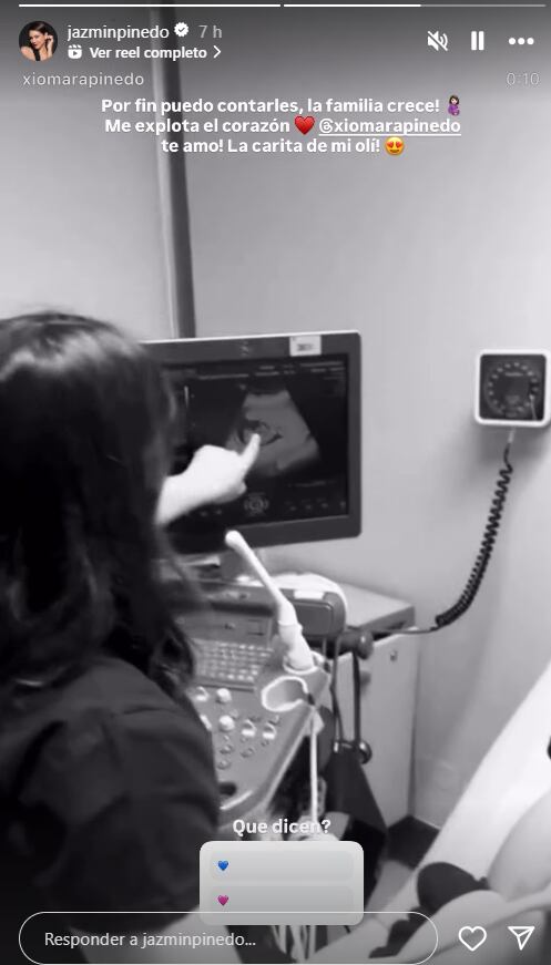 Jazmín Pinedo anuncia que su hermana está embarazada y se muestra feliz.