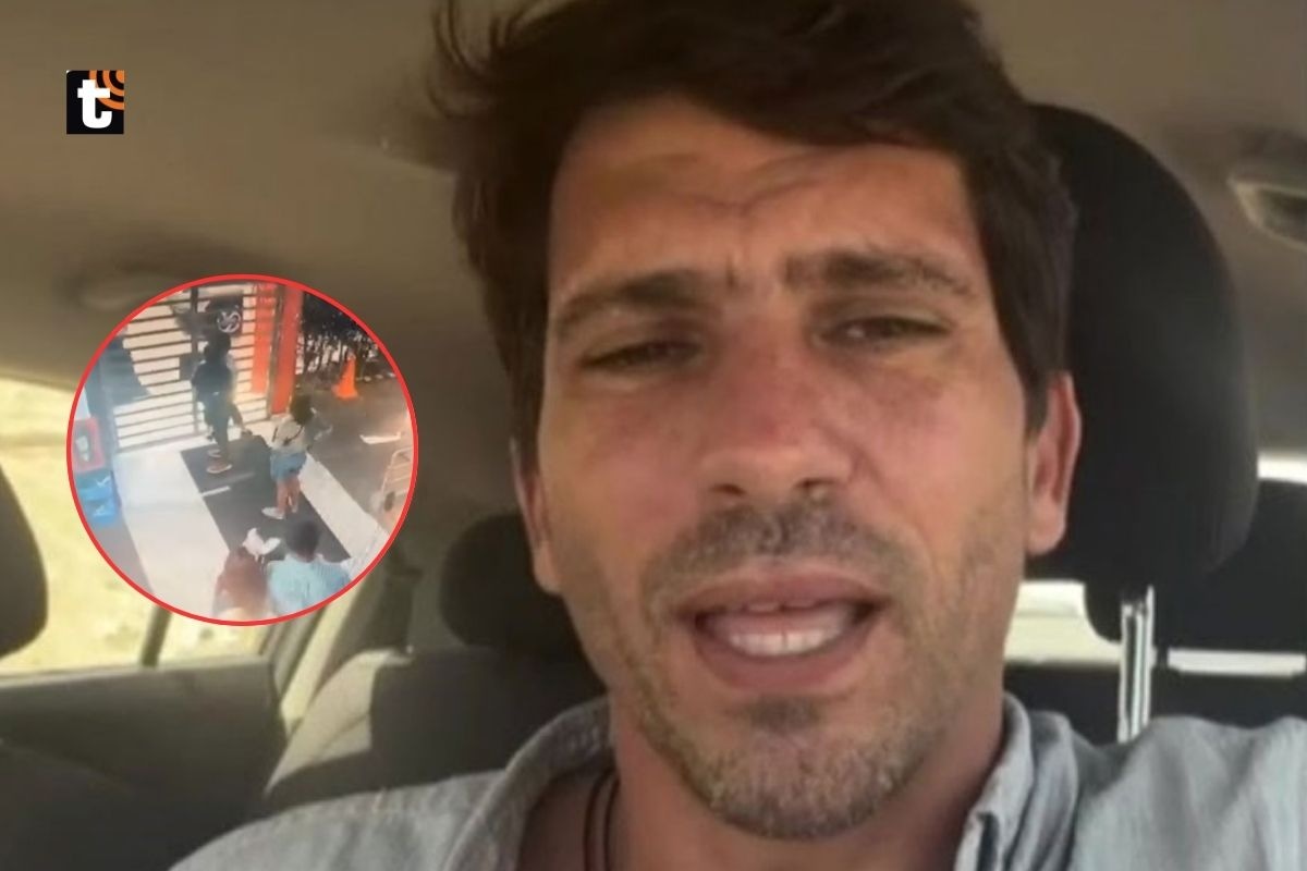 Difunden imágenes del activista Rafael Grisolle llevándose a su hijo del colegio.