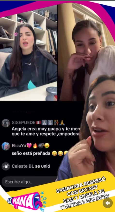 Samahara Lobatón llama "marido" a Bryan Torres en conversación con Ángela Alor, esposa de Maryto.