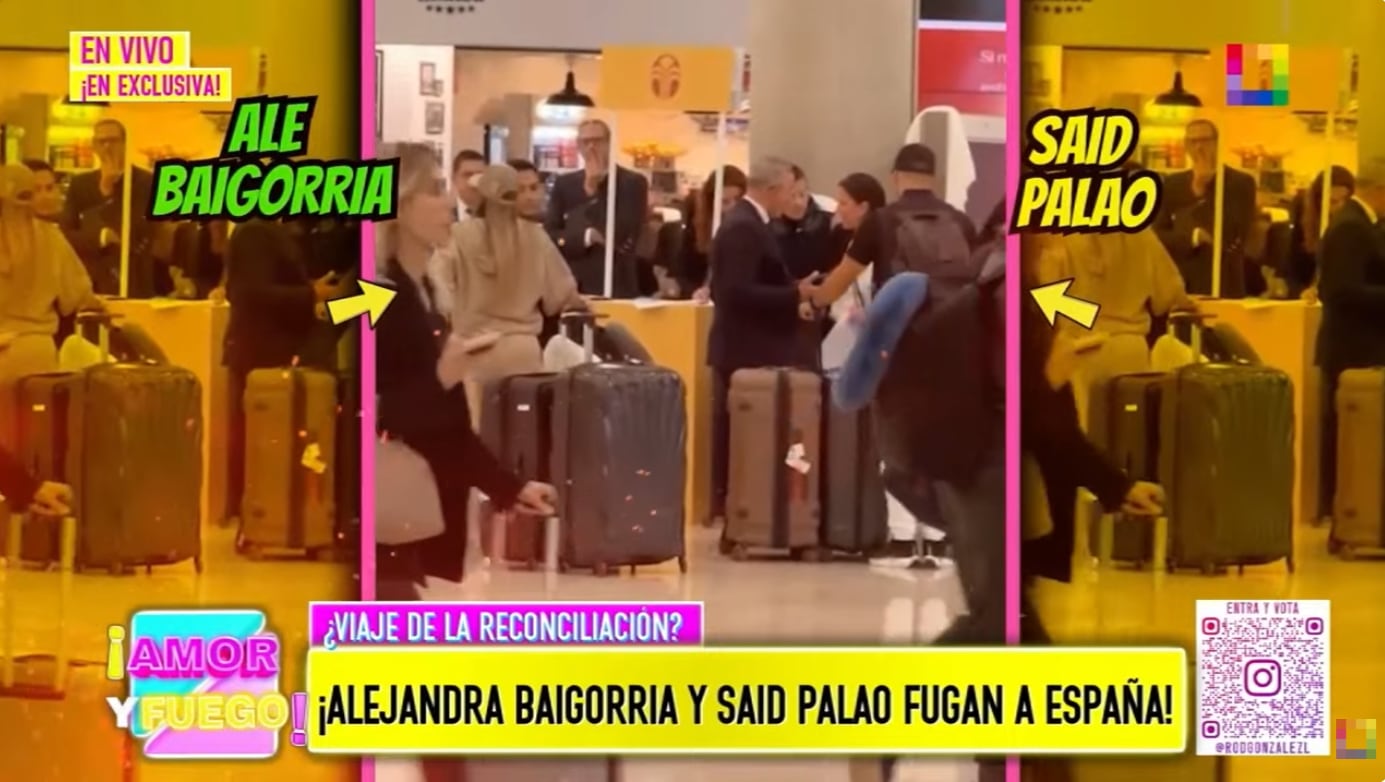 Alejandra Baigorria y Said Palao juntos de viaje por España.