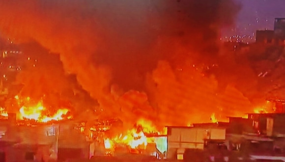 TROME |Dantesco incendio en Pamplona Alta (Canal N)