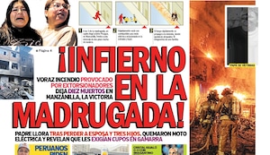 ¡INFIERNO EN LA MADRUGADA!