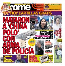 MATARON A ‘CHINA POLO’ CON ARMA DE POLICÍA