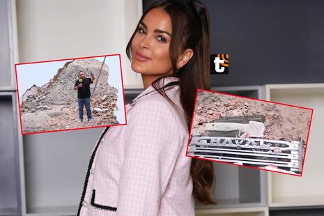 ¡Se llevó una palmera! Imágenes de cómo quedó la pared donde chocó camioneta de Laura Spoya