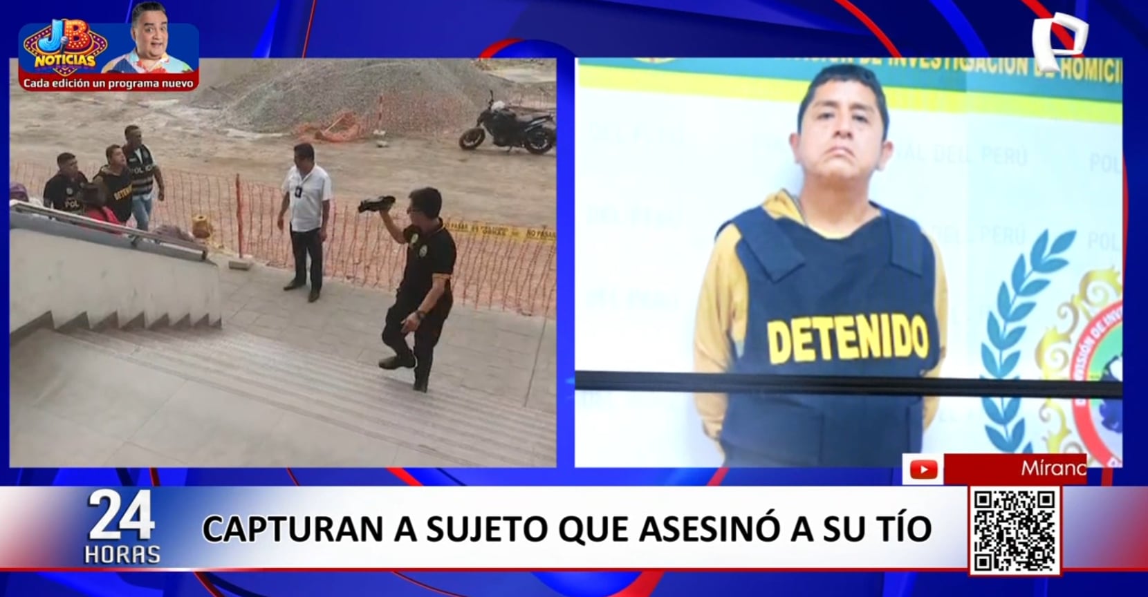 Eduardo Tipacti fue detenido por la policía y trasladado a la Dirincri, acusado de haber matado a su tío tras golpearlo brutalmente en plena calle de San Luis.