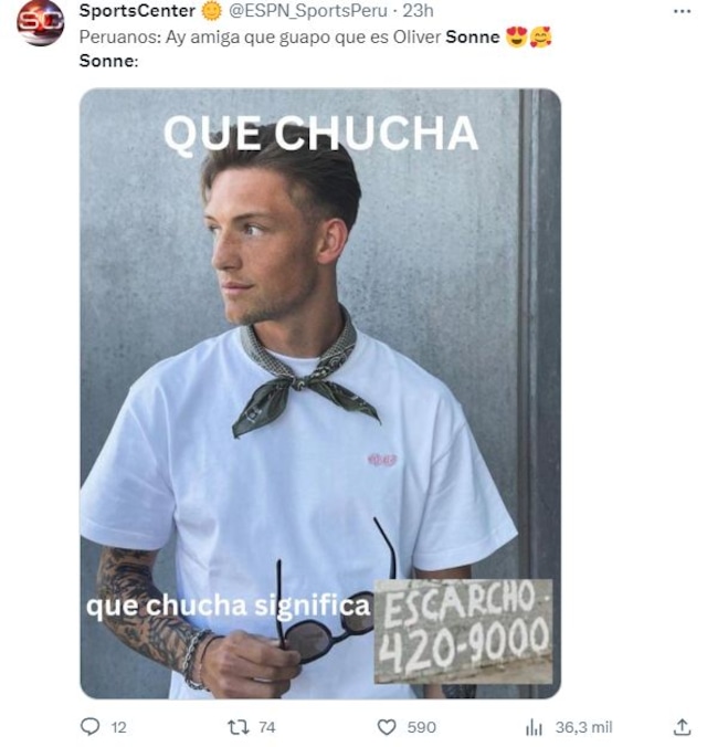 Usuarios de redes sociales trolearon a Oliver Sonne con divertidos memes