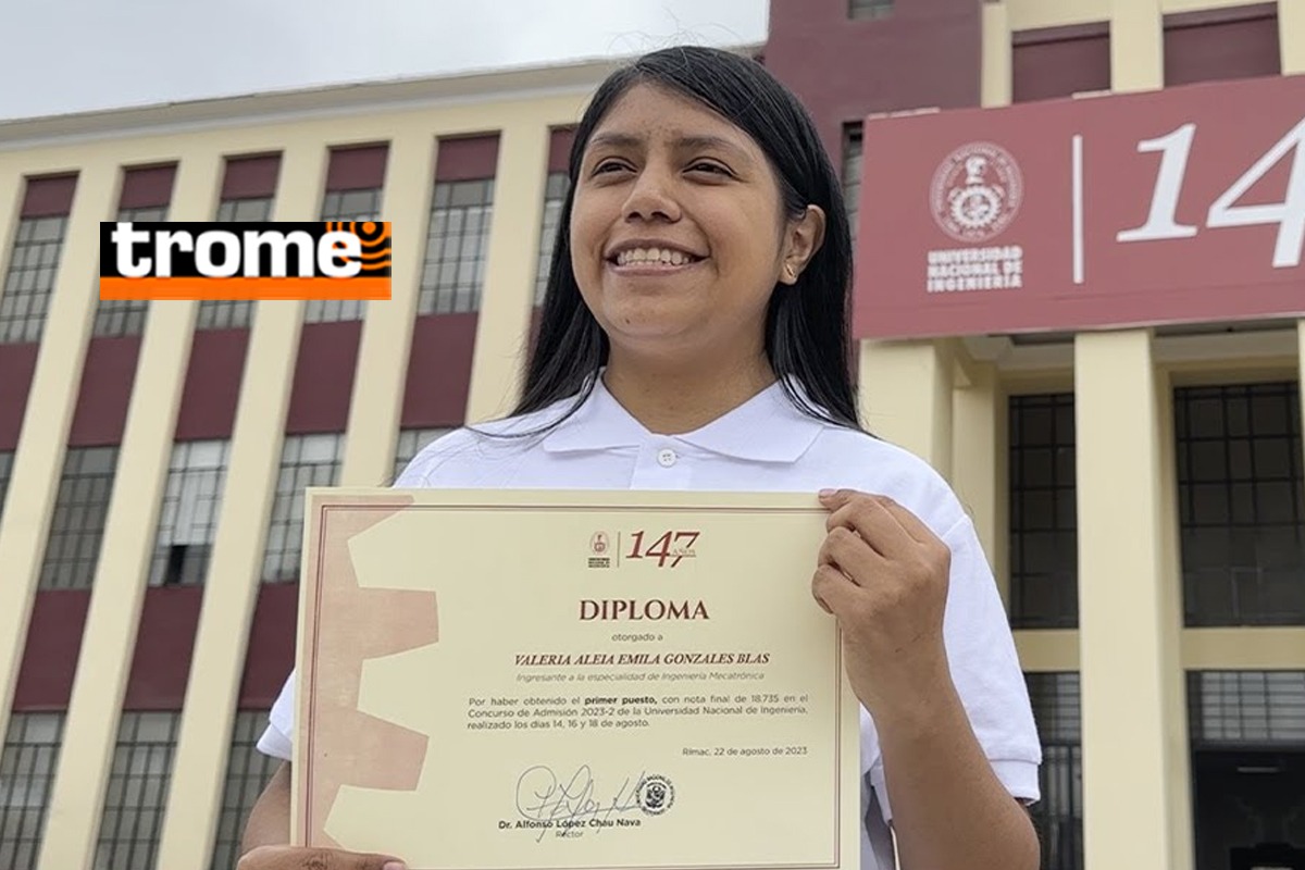 El fotógrafo Gary habla de la talentosa Valeria Gonzales Blas, quien ocupó el primer lugar en el examen de ingreso a la UNI.