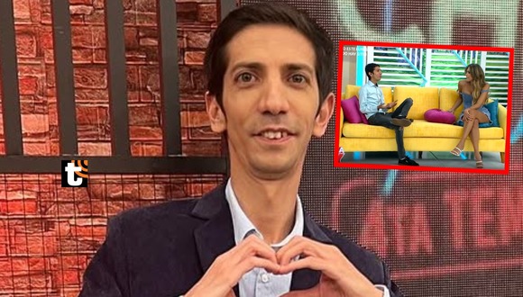 Flaco Granda y Milett Figueroa "coqueteando" en vivo