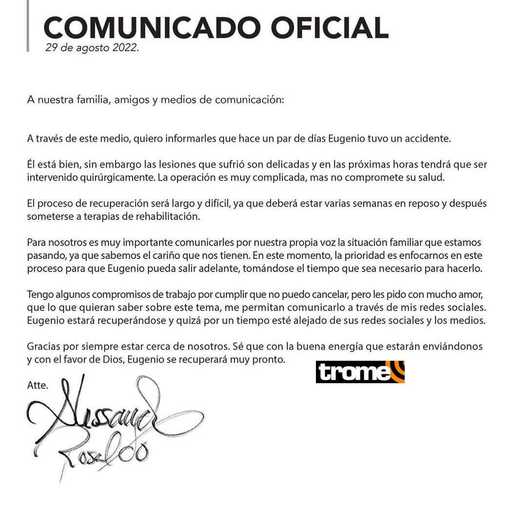 Eugenio Derbez la pasa mal tras sufrir accidente.