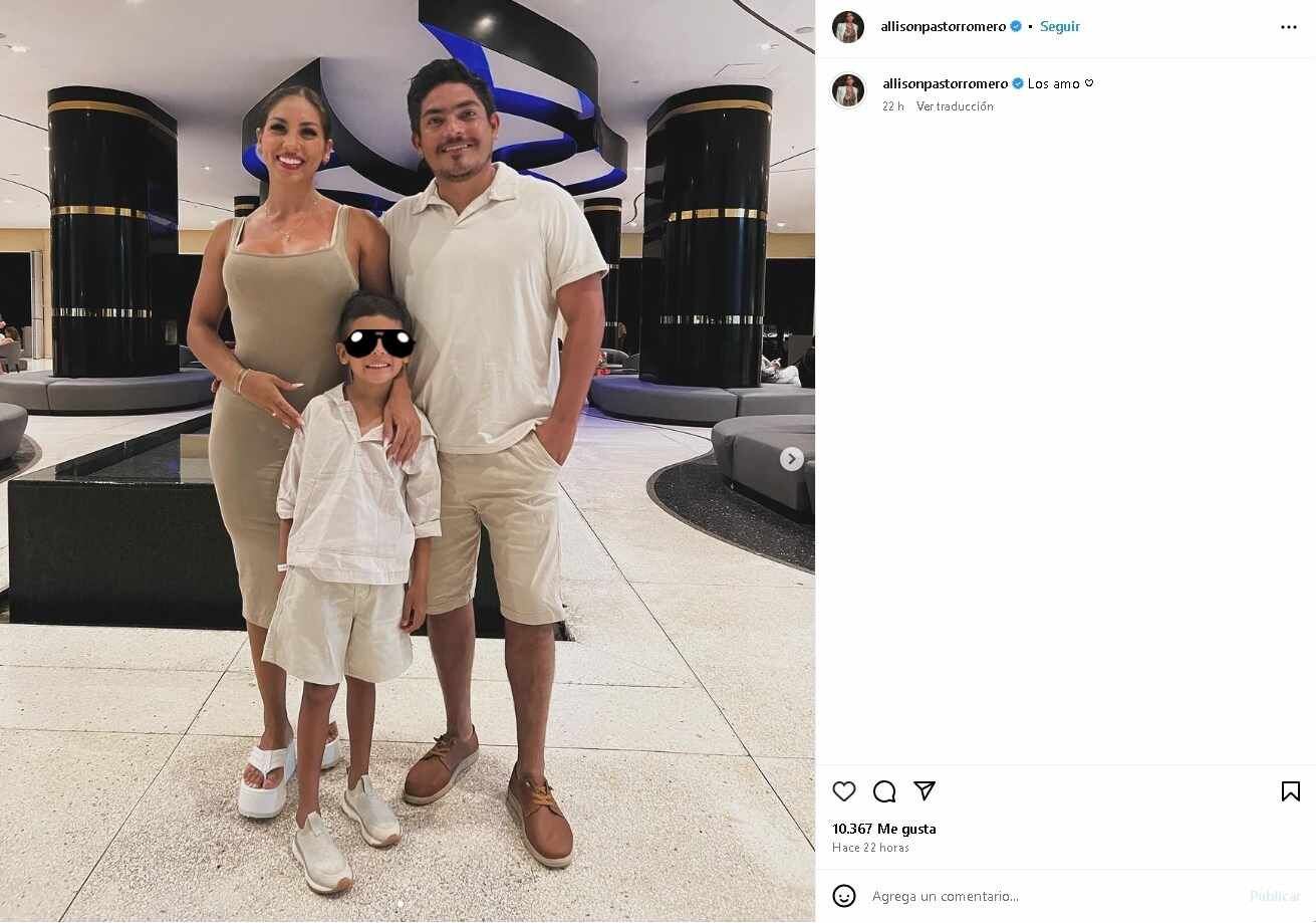 Allison Pastor y Erick Elera recibieron el respaldo de sus seguidores. (@allisonpastorromero)