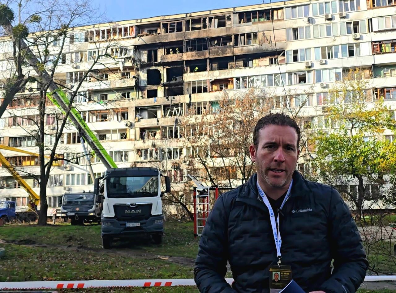 El periodista estuvo de cobertura en Ucrania
