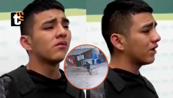 Extorsionador de comerciantes llora al ser detenido