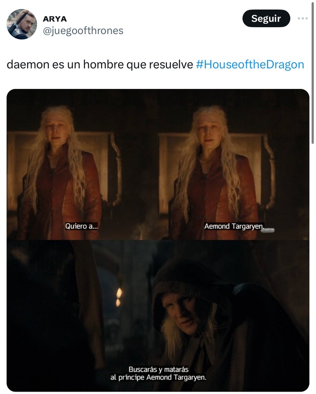 TROME | HOUSE OF THE DRAGON: los memes del estreno de la segunda temporada (Foto: Twitter)