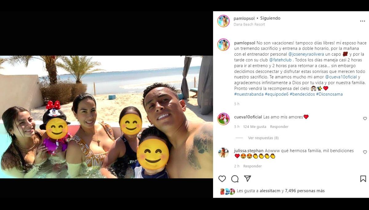 Esposa de Christian Cueva cuenta sacrificio de 'Cuevita' (Foto: @pamlopsol)