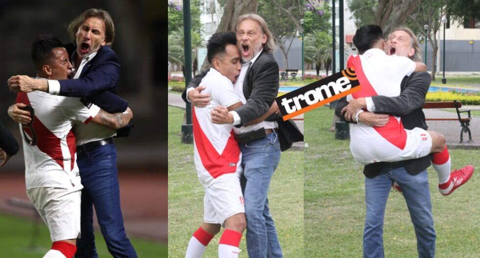 Cuevita imitador y el Gareca peruano repitieron inolvidable muestra de afecto de Christian Cueva con su ‘padre futbolístico’ . (Entrevista: Isabel Medina / Foto: Alan Ramírez / Trome)