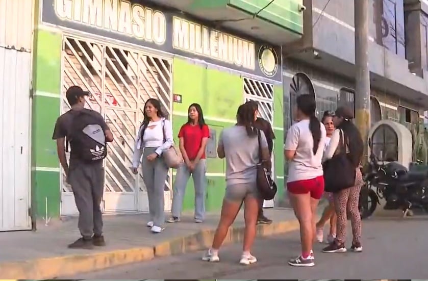 Gimnasio Millenium fue clausurado en Huaycán (Captura América Tv)