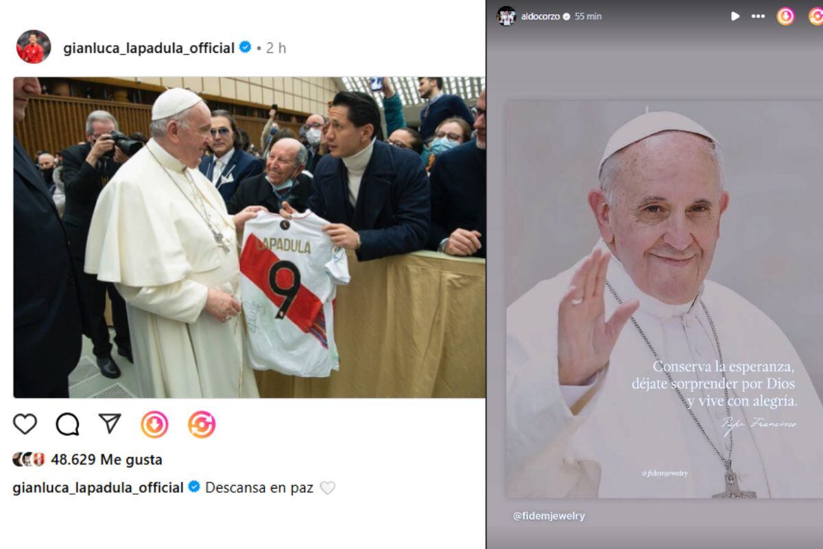 Aldo Corzo también se mostró conmovido or la partida del Santo Padre (@Aldocorzo)