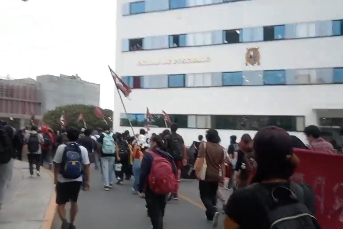 También se pronunciaron en contra de la realización virtual de las elecciones rectorales. | Foto: X (Captura)