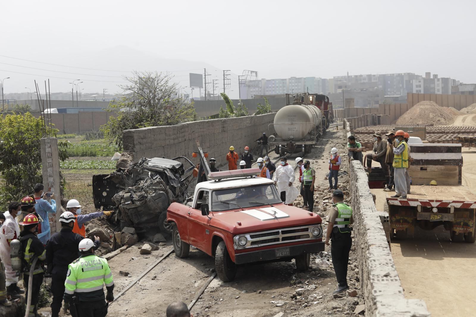 Vista panorámica del lugar del accidente. | Foto: Jessica Vicente