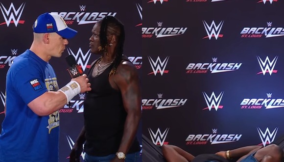 TROME | John Cena ataca a R-Truth en conferencia de prensa (WWE)