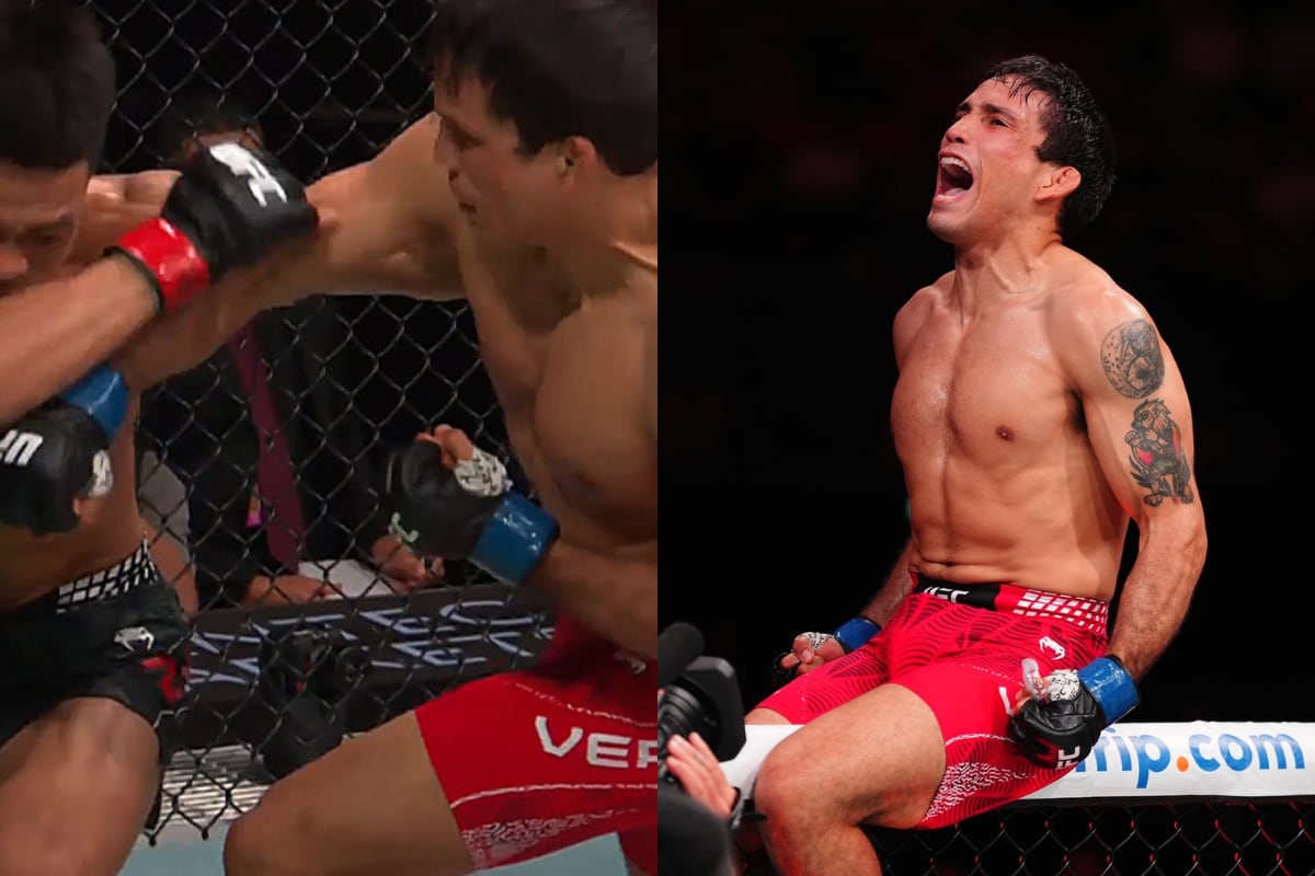 Rodrigo Vera debutó con tremendo nocaut en UFC. (@UFC / Paramount Plus)