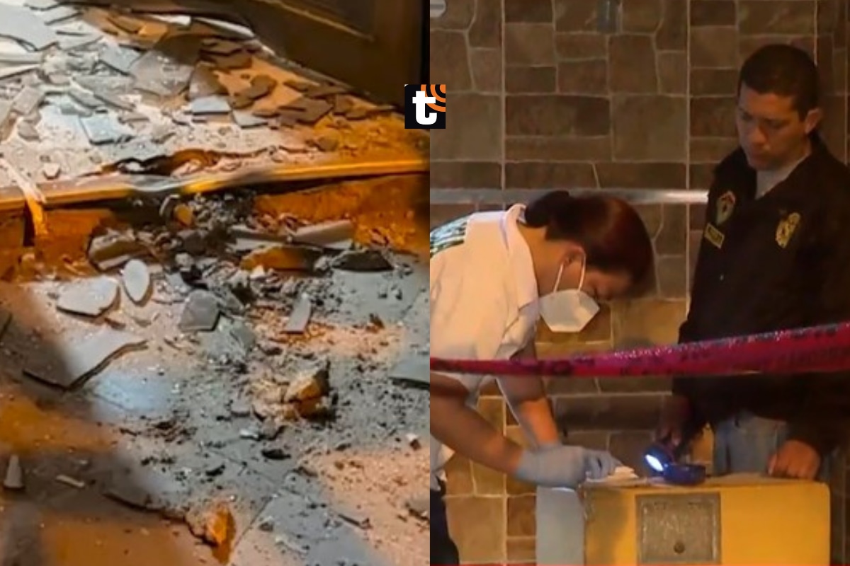 Delincuentes detonan explosivo en vivienda de comerciante.