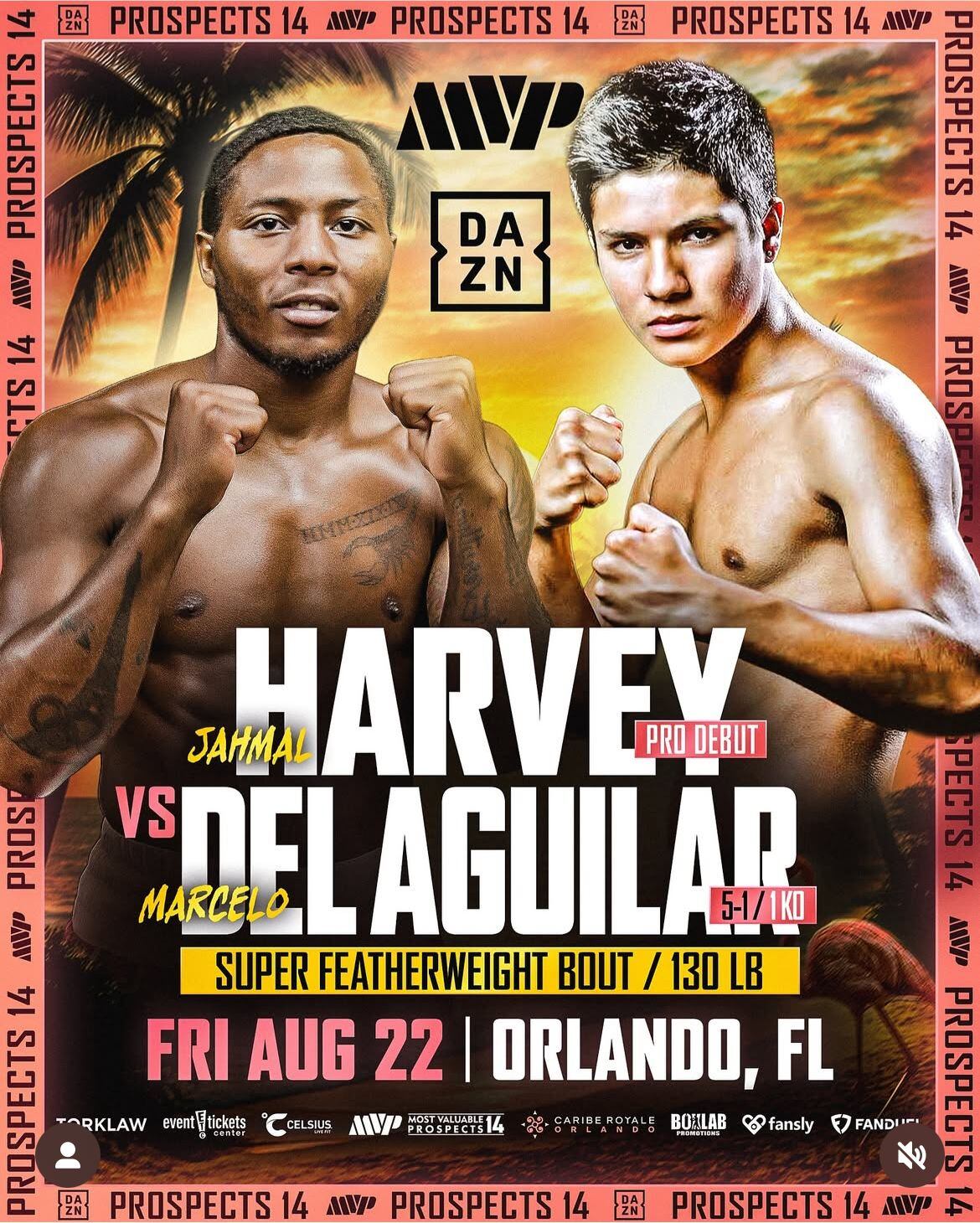 Harvey vs. Del Águila
en los Estados Unidos. (foto: mostvaluablepromotions)