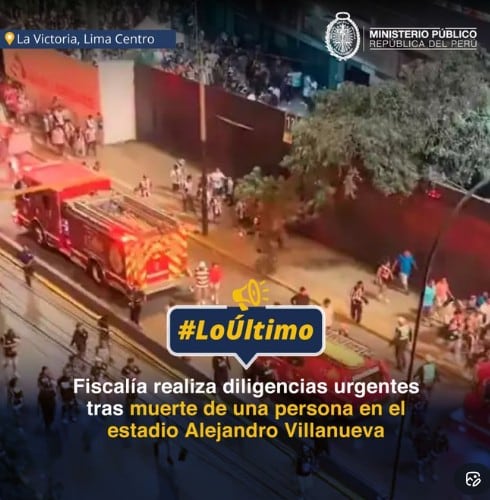 Fiscalía inició diligencias tras muerte de hincha aliancista y varios heridos.