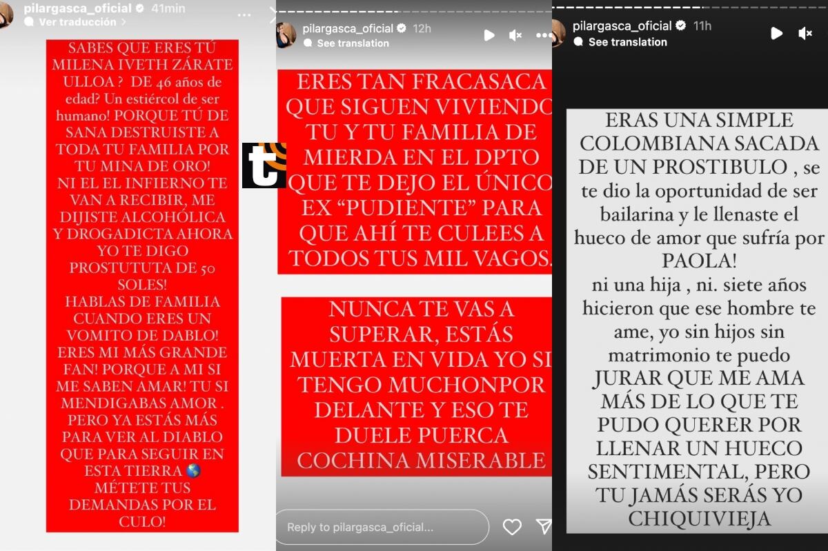 Pilar Gasca explota a Milena Zárate