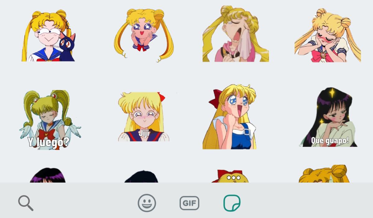Conoce cómo descargar los stickers de 'Sailor Moon' para utilizarlos en tus conversaciones de WhatsApp. (Foto: WhatsApp)